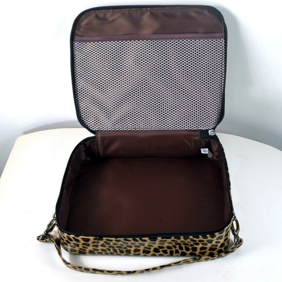 Dennis Basso Cosmetic Bag & Case Set Animal Print New With Arbonne Self Care Set - Picture 5 of 14